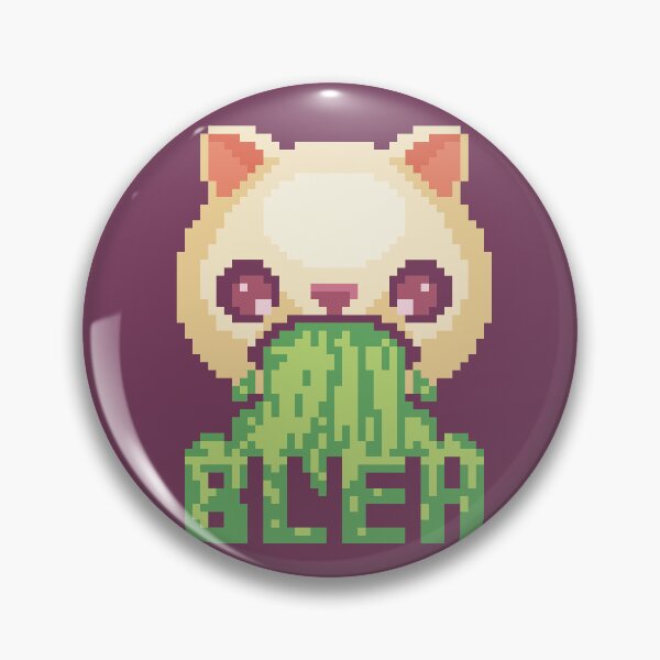 Item preview, Blehh Cat Pixel Art Funny Bleh Emoji White designed and sold by PixelDrukiPL.