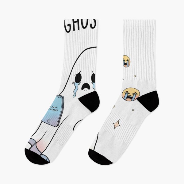 Item preview, Ghosted IRL – Sad Kawaii Ghost Meme Digital Art designed and sold by AnnDesignStudio.
