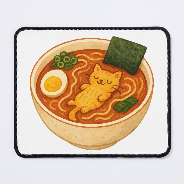 Item preview, Cozy Cat in Ramen Bowl designed and sold by Lacritsa .