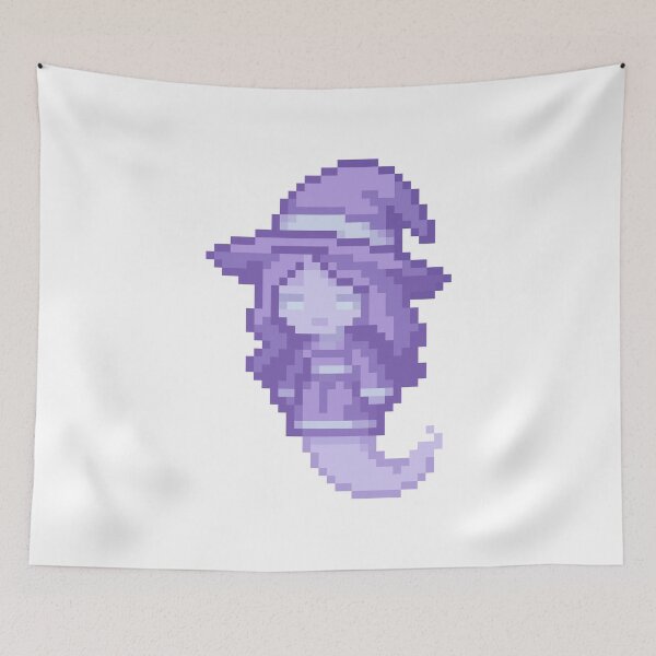 Item preview, Cute Ghost Witch – Spooky Pixel Art for Halloween designed and sold by retro_pixel.