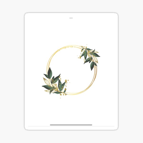 Item preview, Golden Ring with Green Botanicals designed and sold by Levision.