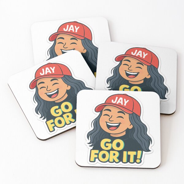 Item preview, Go For It – Motivational Cartoon Sticker with JAY Cap designed and sold by alizo74.