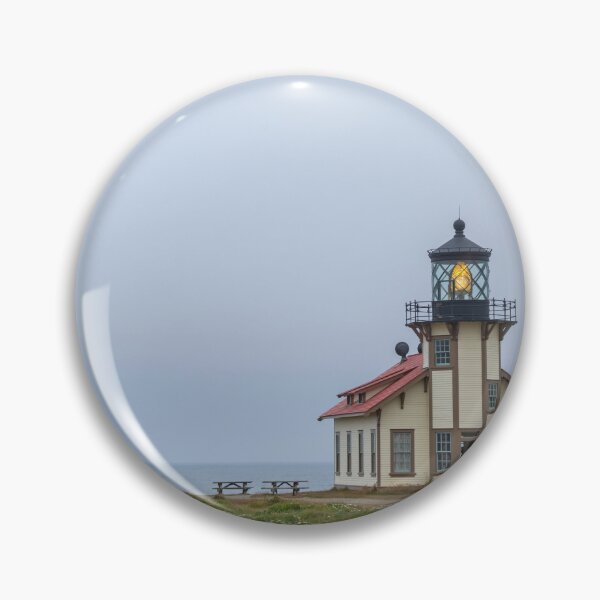 Item preview, Point Cabrillo Lighthouse with the light on designed and sold by lisavonbiela.