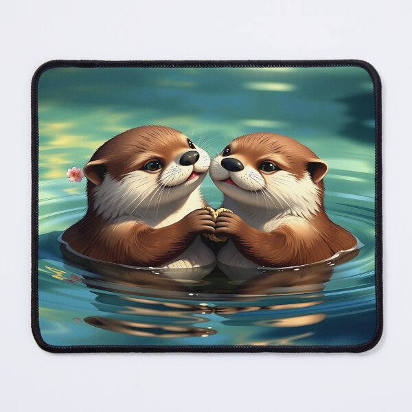 Item preview, Aquatic Complicity — Two Otters and a River of Tenderness designed and sold by Ralek.