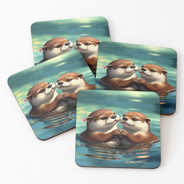 Item preview, Aquatic Complicity — Two Otters and a River of Tenderness designed and sold by Ralek.