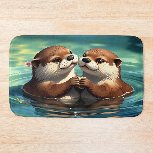 Item preview, Aquatic Complicity — Two Otters and a River of Tenderness designed and sold by Ralek.