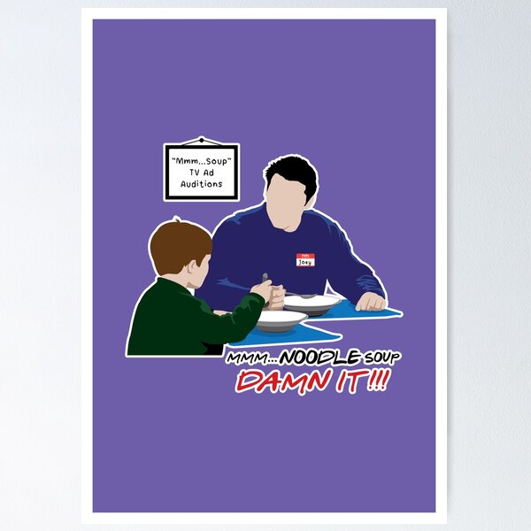 Item preview, Friends TV Show Mmm Noodle Soup Rachel Ross Joey Chandler Monica Phoebe designed and sold by Captain Banjo.