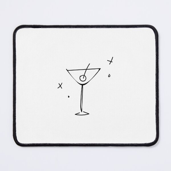 Item preview, Martini Glass & Stars – Pencil Sketch designed and sold by Levision.