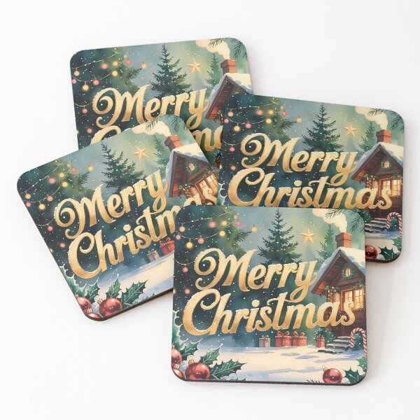 Item preview, Merry Christmas Scene  designed and sold by MoonMonkeyNbear.