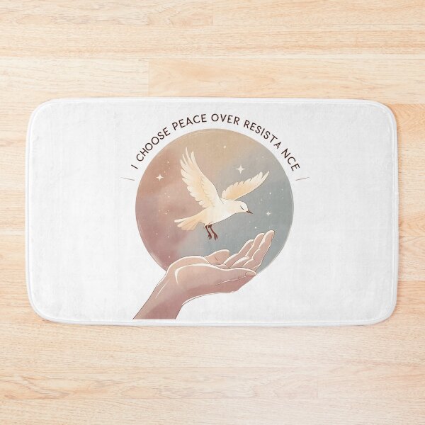 Item preview, I choose peace over resistance. Affirmation designed and sold by FlowCreate.