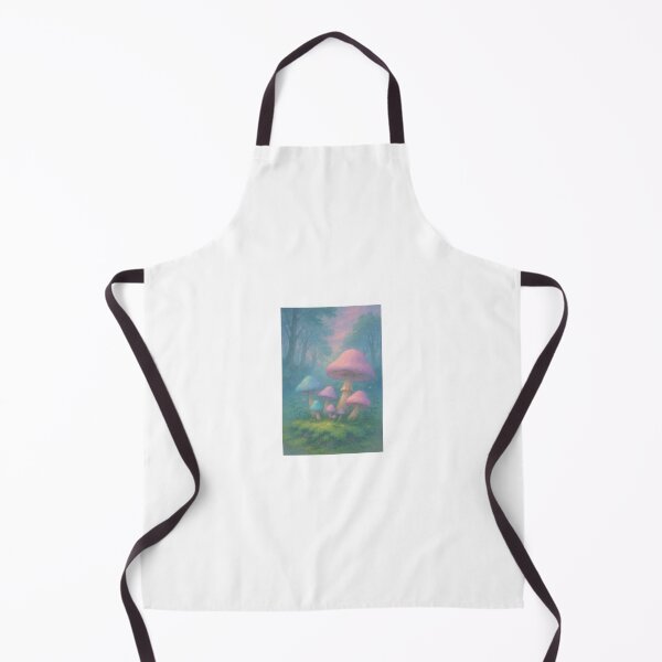 Item preview, Pastel Mushroom Garden – Whimsical Fantasy Illustration designed and sold by SoftWavesStudio.