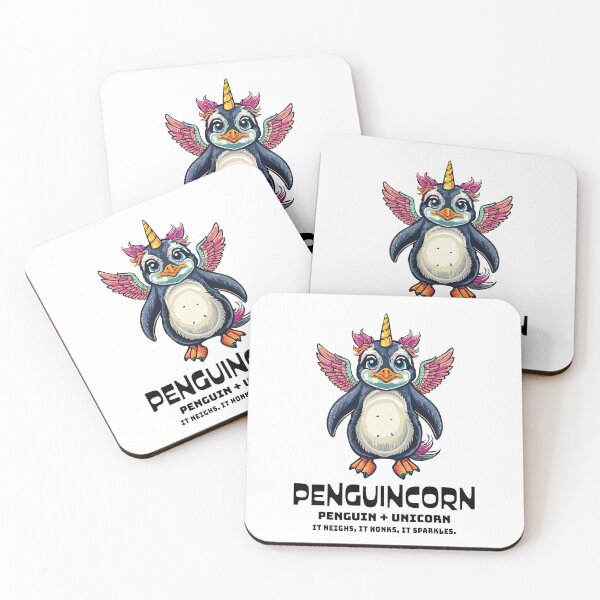 Item preview, Penguinicorn – Magical Penguin Unicorn Mashup designed and sold by FoxWink Inc.