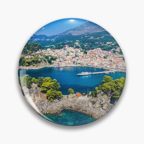 Item preview, Parga, Greece, Mediterranean Island, Turquoise Blue Water, Beach designed and sold by newburyboutique.
