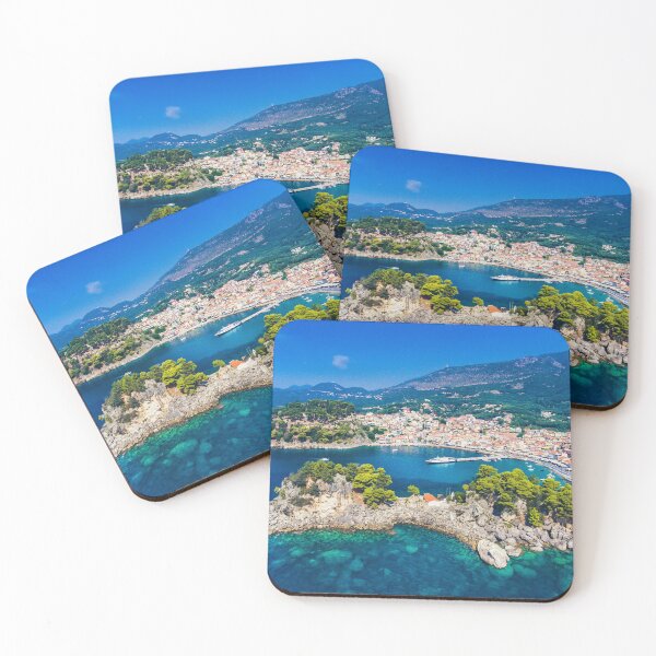 Item preview, Parga, Greece, Mediterranean Island, Turquoise Blue Water, Beach designed and sold by newburyboutique.