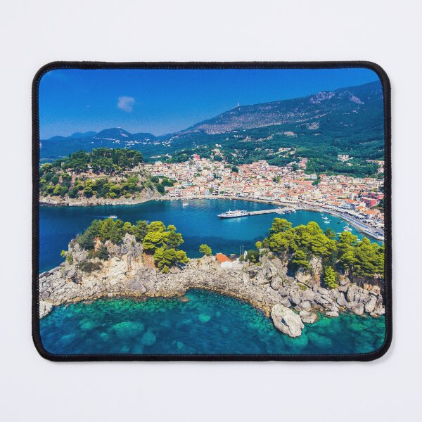 Item preview, Parga, Greece, Mediterranean Island, Turquoise Blue Water, Beach designed and sold by newburyboutique.