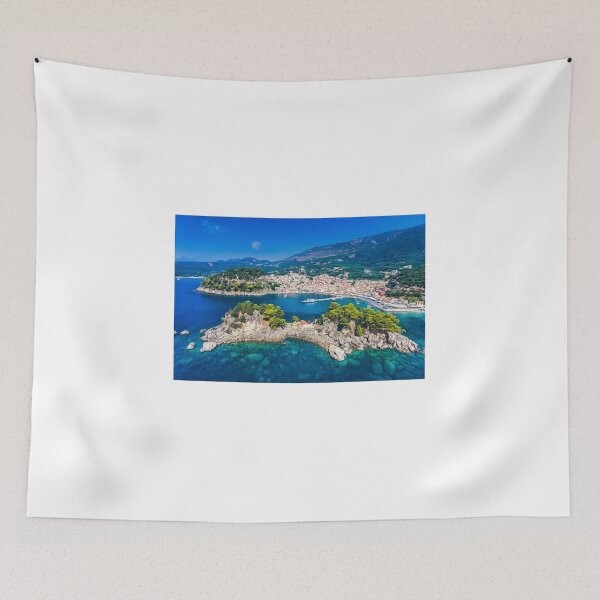 Item preview, Parga, Greece, Mediterranean Island, Turquoise Blue Water, Beach designed and sold by newburyboutique.