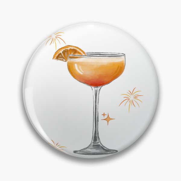 Item preview, Bright Cocktail Glass – Red-Orange Drink designed and sold by Levision.