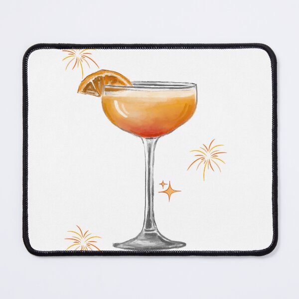 Item preview, Bright Cocktail Glass – Red-Orange Drink designed and sold by Levision.