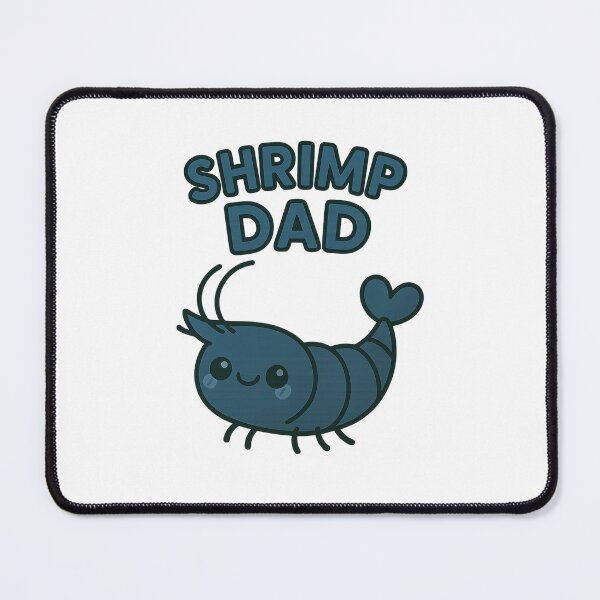 Item preview, Shrimp Dad – Cute Blue Shrimp for Aquarium Fans designed and sold by PetWorldPeek.