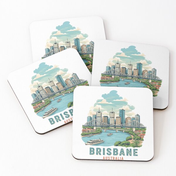 Item preview, Australia - Brisbane (Country Collection) designed and sold by HeartbeatPrint.