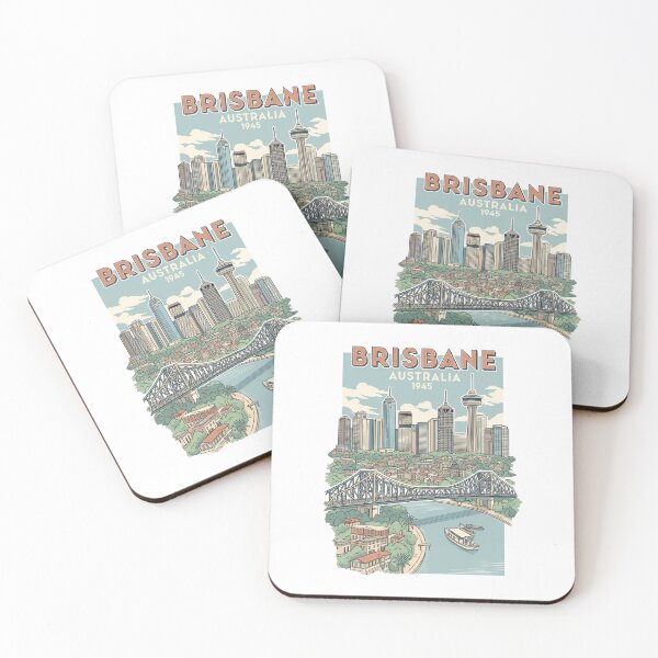 Item preview, Australia - Brisbane (Country Collection) designed and sold by HeartbeatPrint.
