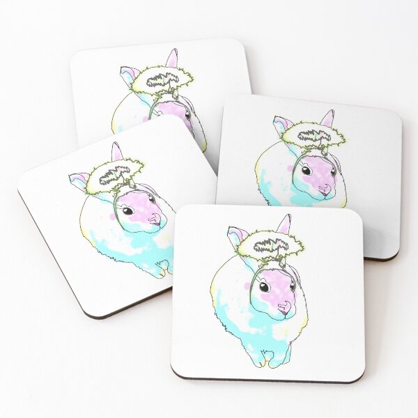 Item preview, Doe Eyed Angel Bunny Halloween Design – animalzinhats designed and sold by Ashley’sAnimalz.