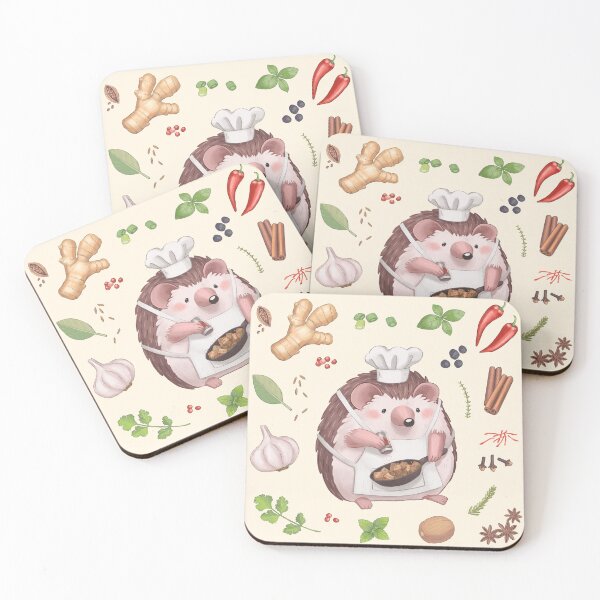 Item preview, Hedgehog Chef Cooking designed and sold by Pameloo.