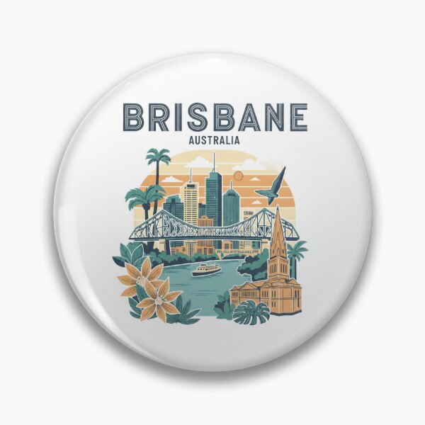 Item preview, Australia - Brisbane (Country Collection) designed and sold by HeartbeatPrint.
