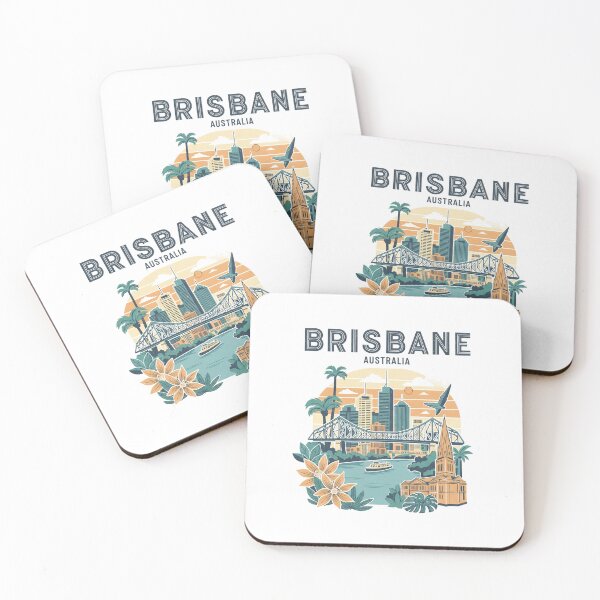Item preview, Australia - Brisbane (Country Collection) designed and sold by HeartbeatPrint.