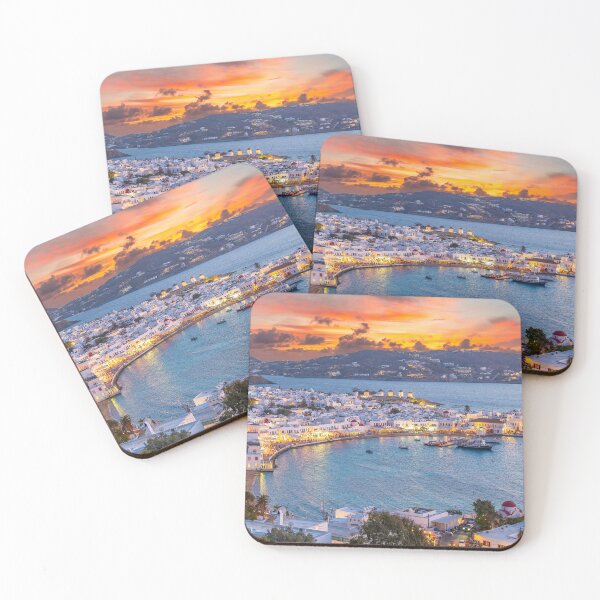 Item preview, Santorini, Greece, Ocean Sunset Views, Greek Island Scenery, Mountain Beach  designed and sold by newburyboutique.