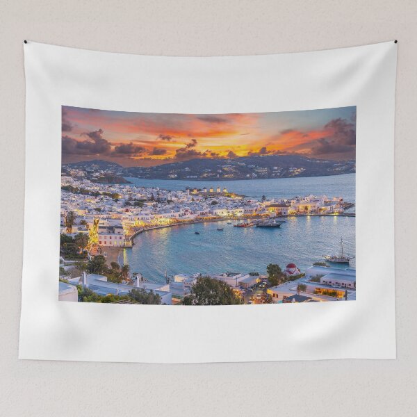 Item preview, Santorini, Greece, Ocean Sunset Views, Greek Island Scenery, Mountain Beach  designed and sold by newburyboutique.