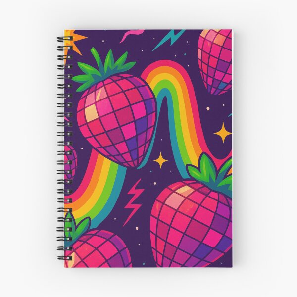 Item preview, Psychedelic Rainbow Disco Ball Strawberry designed and sold by CapturedByeJ.