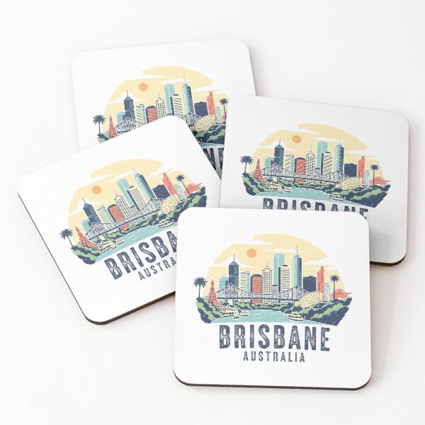 Item preview, Australia - Brisbane (Country Collection) designed and sold by HeartbeatPrint.