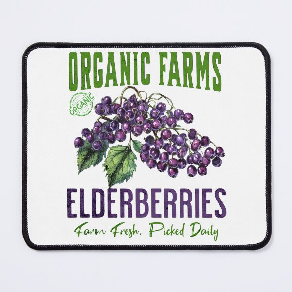 Item preview, Organic Farms Elderberries. Farm Fresh. Picked Daily. Full Color Graphic designed and sold by Arts My Passion.