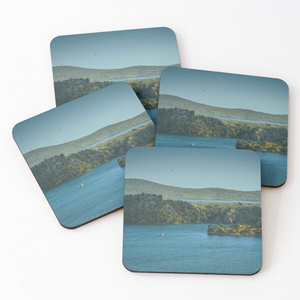 Item preview, Into the Bay – Sailboat and Emerald Island Layers designed and sold by Ellaire.