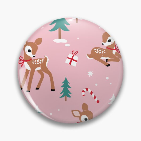 Item preview, Pink Baby Reindeer Pattern, Fawn, Festive Holiday, Merry Christmas  designed and sold by newburyboutique.
