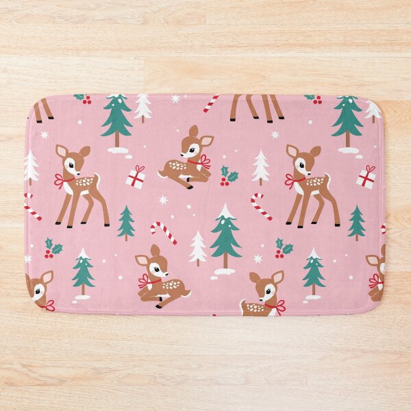 Item preview, Pink Baby Reindeer Pattern, Fawn, Festive Holiday, Merry Christmas  designed and sold by newburyboutique.