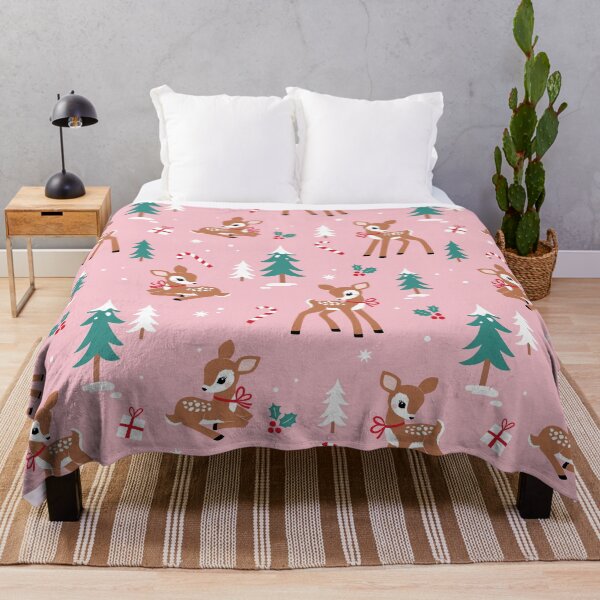 Item preview, Pink Baby Reindeer Pattern, Fawn, Festive Holiday, Merry Christmas designed and sold by newburyboutique.