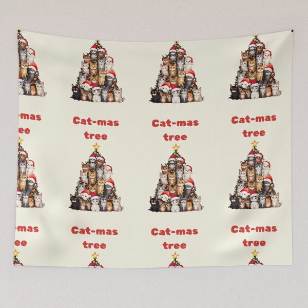 Item preview, Cat-mas tree Cat Christmas designed and sold by Coolparrotgirl.