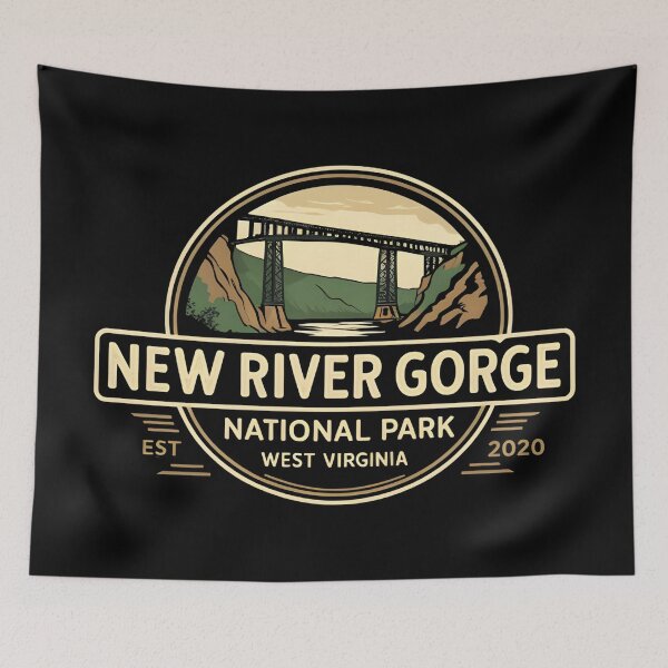 Item preview, New River Gorge National Park - West Virginia  designed and sold by GoodOldVintage.