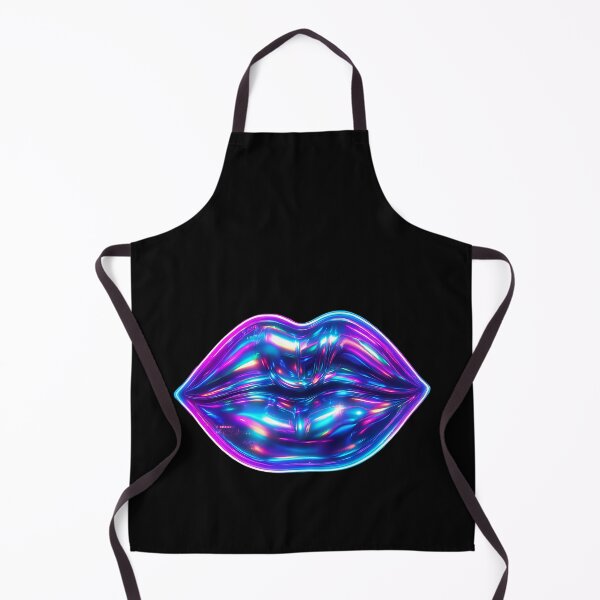 Item preview, Holographic Neon Lips – Futuristic Pop Art in Vibrant Digital Style designed and sold by Psycho-Crazy.