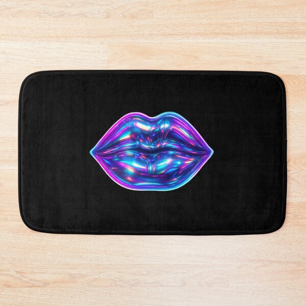 Item preview, Holographic Neon Lips – Futuristic Pop Art in Vibrant Digital Style designed and sold by Psycho-Crazy.