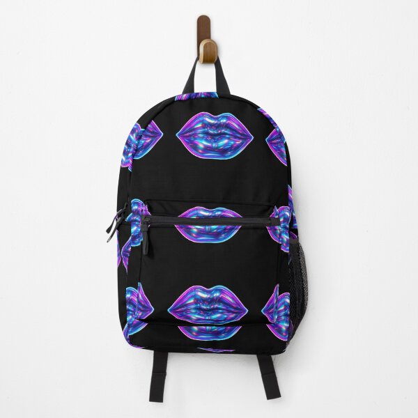 Item preview, Holographic Neon Lips – Futuristic Pop Art in Vibrant Digital Style designed and sold by Psycho-Crazy.