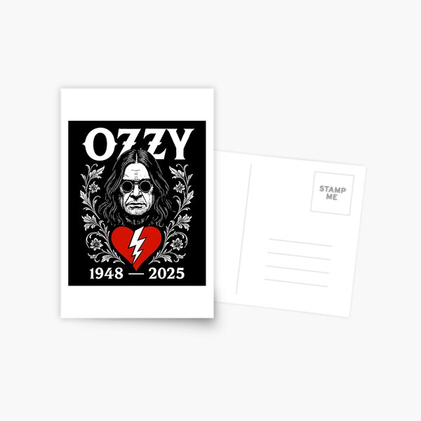 Item preview, Ozzy Osbourne Memorial RIP 1948-2025 Rock Legend Tribute designed and sold by w1ckerman.