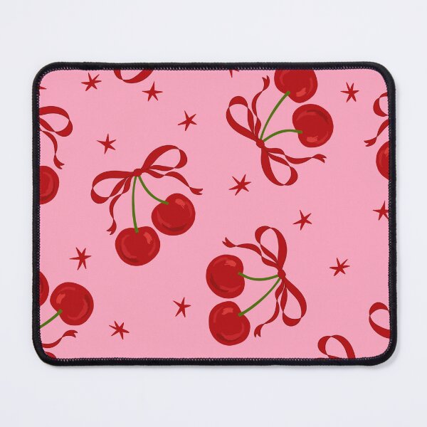 Item preview, Hot Pink Coquette Bow Cherries, Girly Girl designed and sold by newburyboutique.