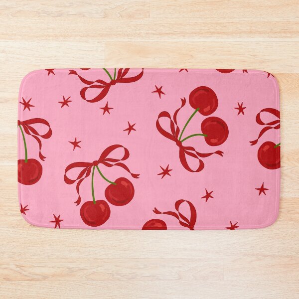 Item preview, Hot Pink Coquette Bow Cherries, Girly Girl designed and sold by newburyboutique.