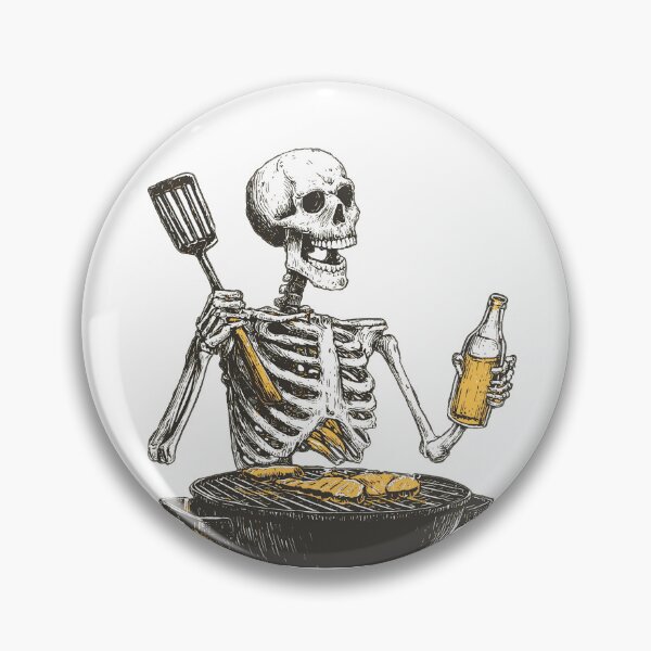 Item preview, Grillin' Skeleton designed and sold by clickmouse.