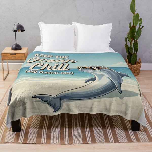 Item preview, Chill Dolphin: Plastic-Free Ocean designed and sold by ART-POD-PL.