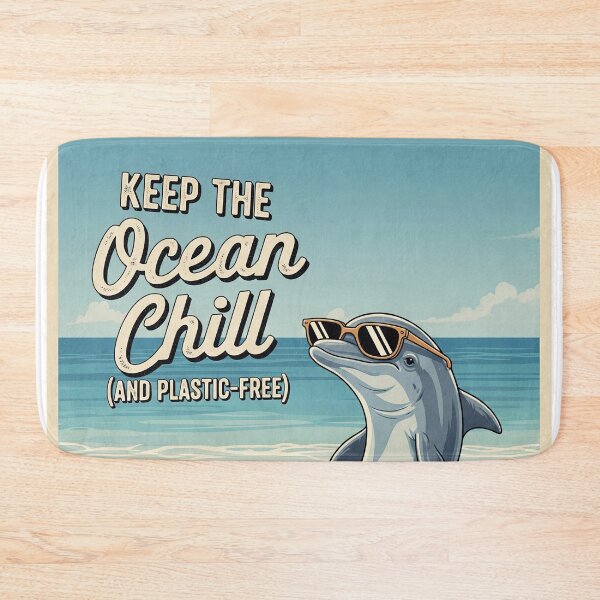 Artikelvorschau, Chill Dolphin: Plastikfreier Ozean entworfen und verkauft von ART-POD-PL.