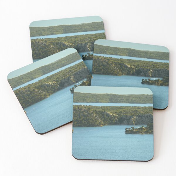 Item preview, Blue Serenity Between Forested Cliffs designed and sold by Ellaire.